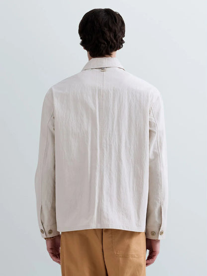 CHAQUETA REGULAR FIT CON BOLSILLOS - BEIGE - REPLAY | M8521 .000.85520