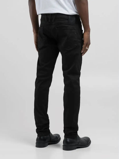 PANTALÓN VAQUERO AJUSTADO SLIM FIT ANBASS HYPERFLEX - NEGRO - REPLAY | M914Y.000.8366197