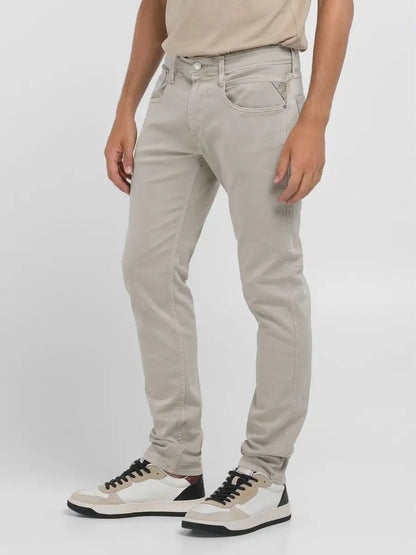 PANTALÓN VAQUERO AJUSTADO SLIM FIT ANBASS - GRIS LUNA - REPLAY | M914Y.000.8488770