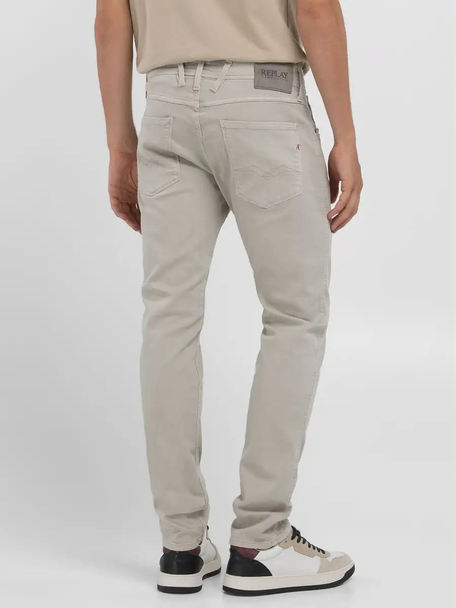 PANTALÓN VAQUERO AJUSTADO SLIM FIT ANBASS - GRIS LUNA - REPLAY | M914Y.000.8488770