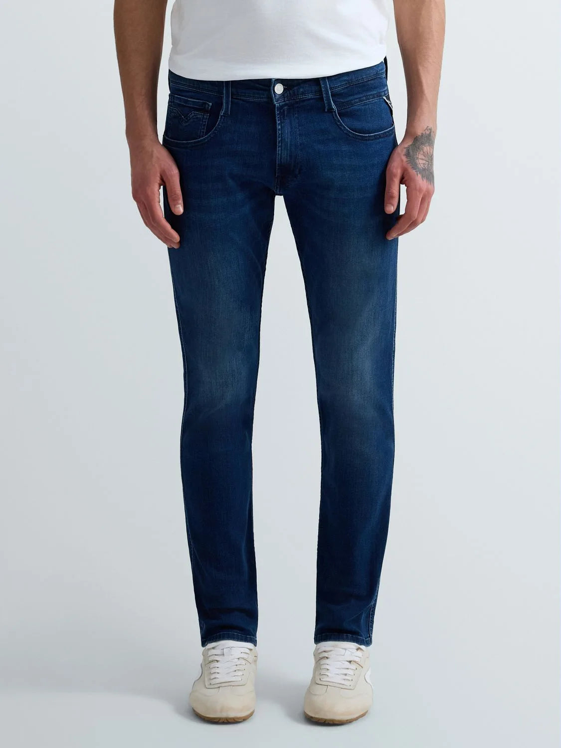 PANTALÓN VAQUERO AJUSTADO SLIM FIT ANBASS - AZUL - REPLAY | M914 .000.41A 783
