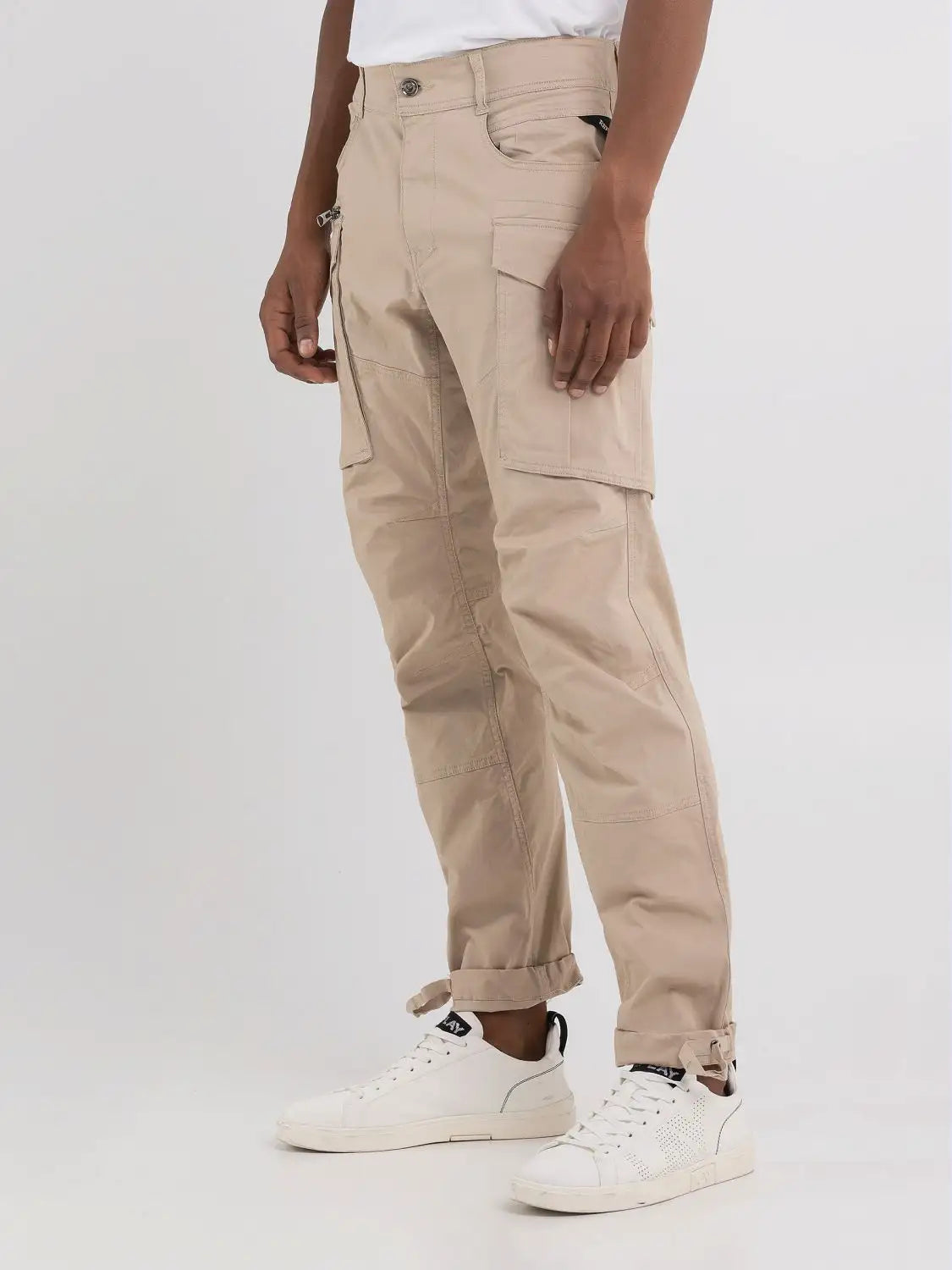 PANTALÓN CARGO "JOE" - BEIGE - REPLAY | M9873A.000.84387