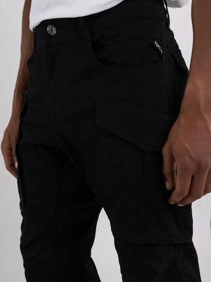 PANTALÓN CARGO "JOE" - NEGRO - REPLAY | M9873A.000.84387