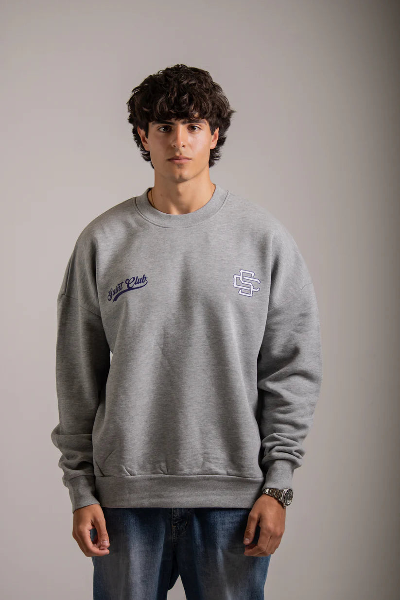 SUDADERA "HIGH SCHOOL" - GRIS - SAINT DEPT