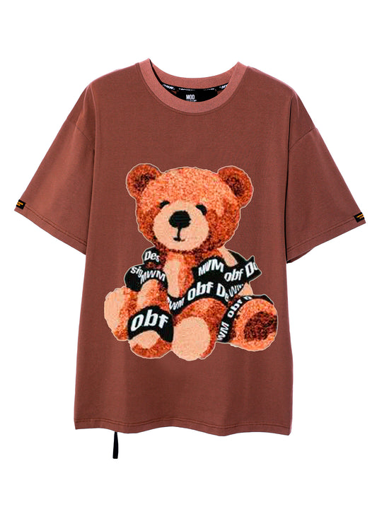 CAMISETA "TEDDY" CON PELO - MARRÓN - TEDDY CAPSULE MOD WAVE MOVEMENT | MW072021393