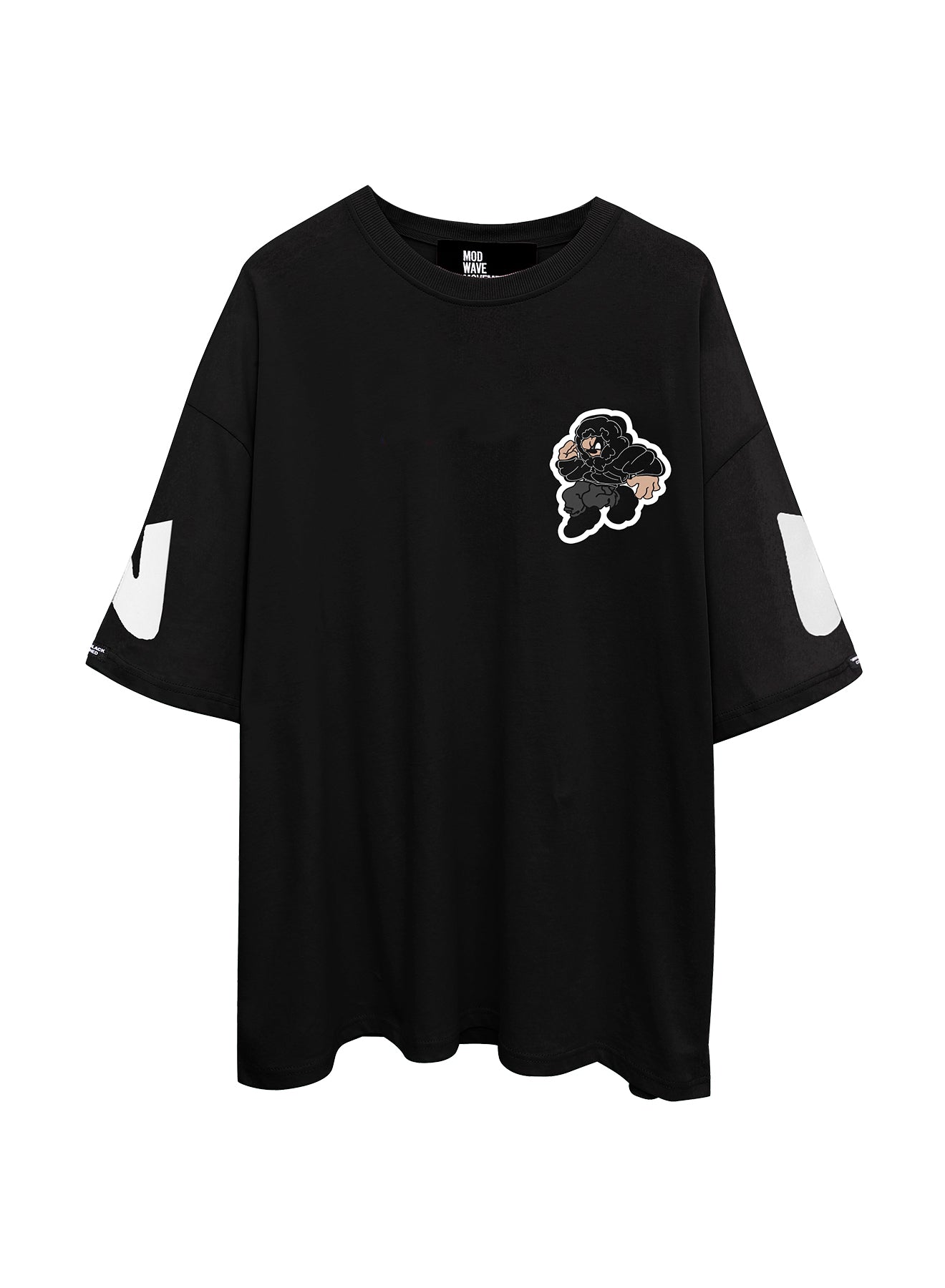 CAMISETA "VANGUARD'S DOG" - NEGRO - TEDDY CAPSULE MOD WAVE MOVEMENT | MW072021394