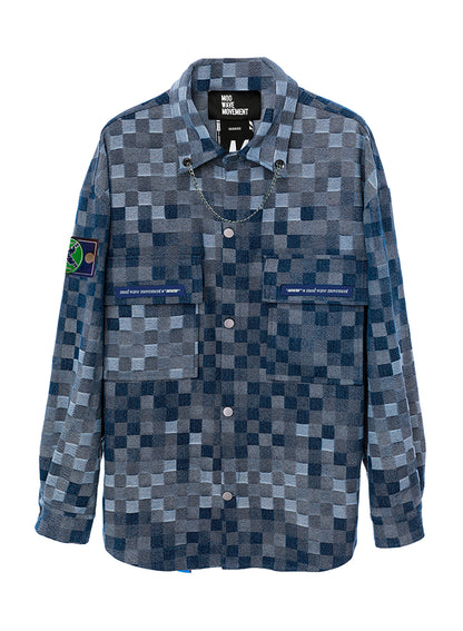 CAMISA VAQUERA DE CUADROS - AZUL - BLACK CAPSULE MOD WAVE MOVEMENT | MW073071325