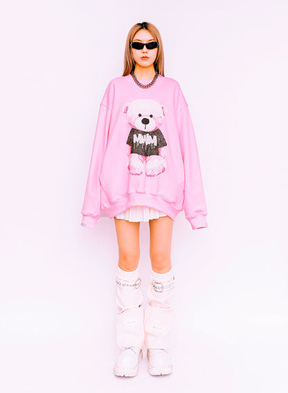 SUDADERA "TEDDY" - ROSA - TEDDY CAPSULE MOD WAVE MOVEMENT | MW073161390