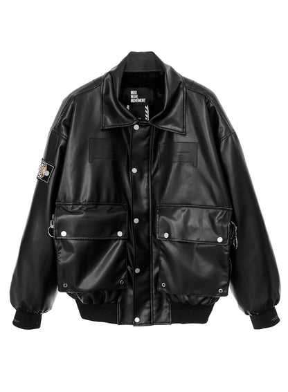 CHAQUETA BOMBER "BLACK" - NEGRO - BLACK CAPSULE MOD WAVE MOVEMENT | MW074071018