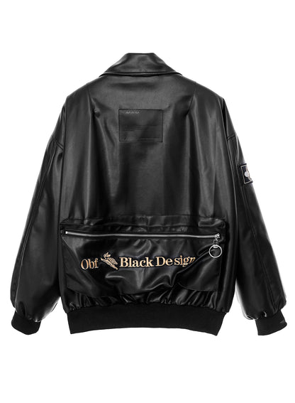 CHAQUETA BOMBER "BLACK" - NEGRO - BLACK CAPSULE MOD WAVE MOVEMENT | MW074071018