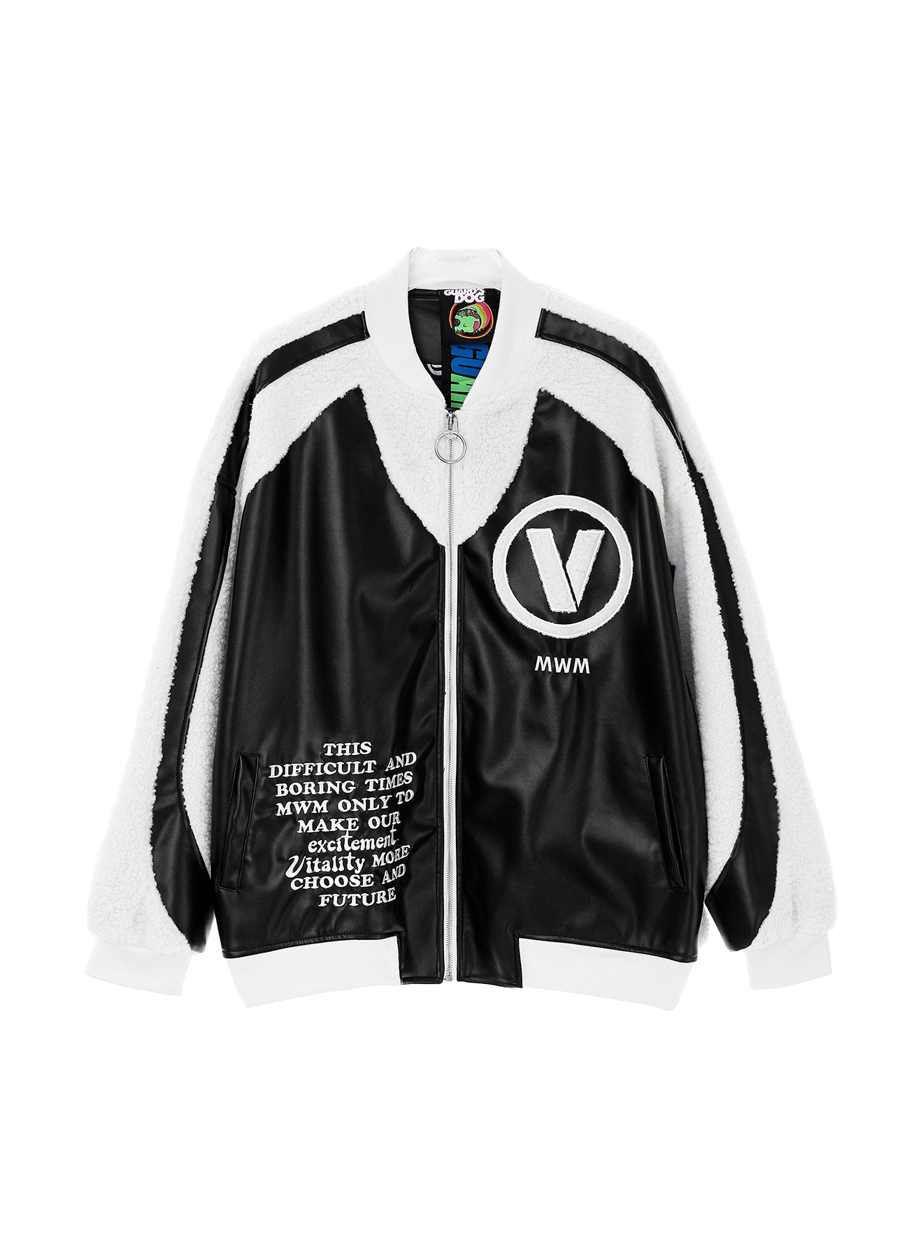 CHAQUETA "VANGUARD'S DOG" CON PELO - NEGRO - VANGUARD'S DOG CAPSULE MOD WAVE MOVEMENT | MW074071439