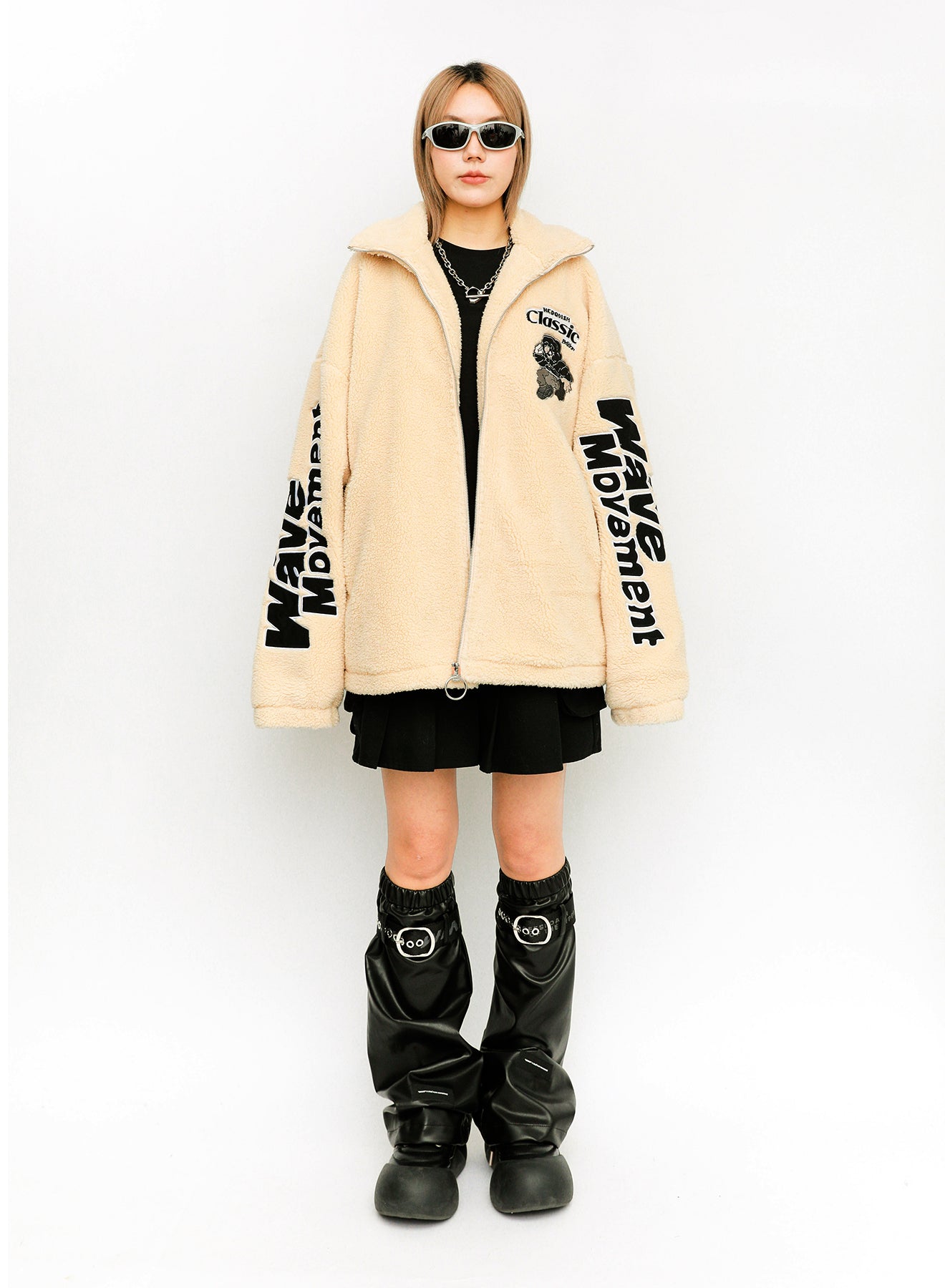 CHAQUETA DE BORREGUITO "VANGUARD'S DOG" - BEIGE - VANGUARD'S DOG CAPSULE MOD WAVE MOVEMENT | MW074071441