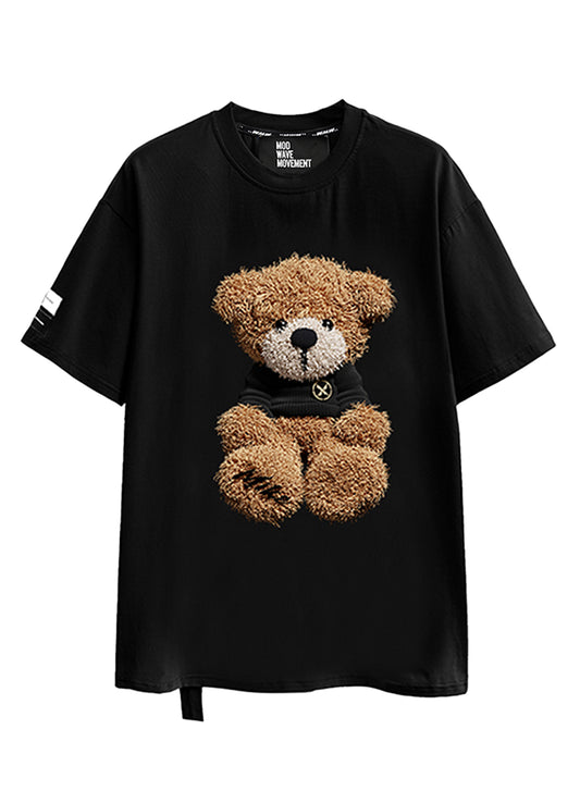 CAMISETA "TEDDY" - NEGRO - TEDDY CAPSULE MOD WAVE MOVEMENT | MW092020058