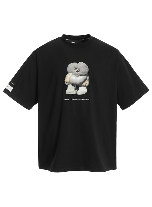 CAMISETA "VANGUARD´S DOG" - NEGRO - BLACK CAPSULE MOD WAVE MOVEMENT | MW092020086