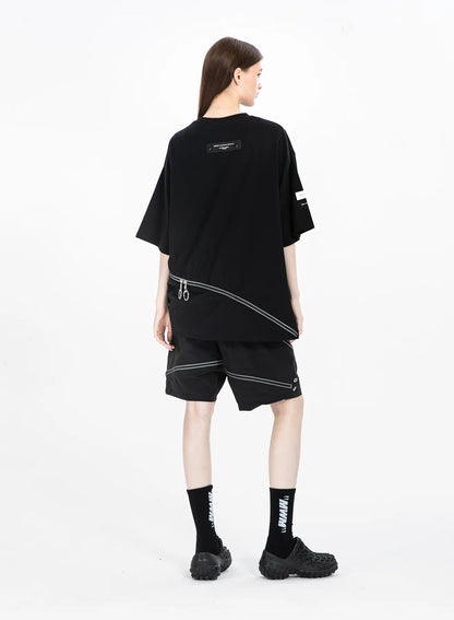 CAMISETA "ZIP" - NEGRO - BLACK CAPSULE MOD WAVE MOVEMENT | MW092020376