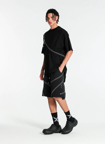 CAMISETA "ZIP" - NEGRO - BLACK CAPSULE MOD WAVE MOVEMENT | MW092020376