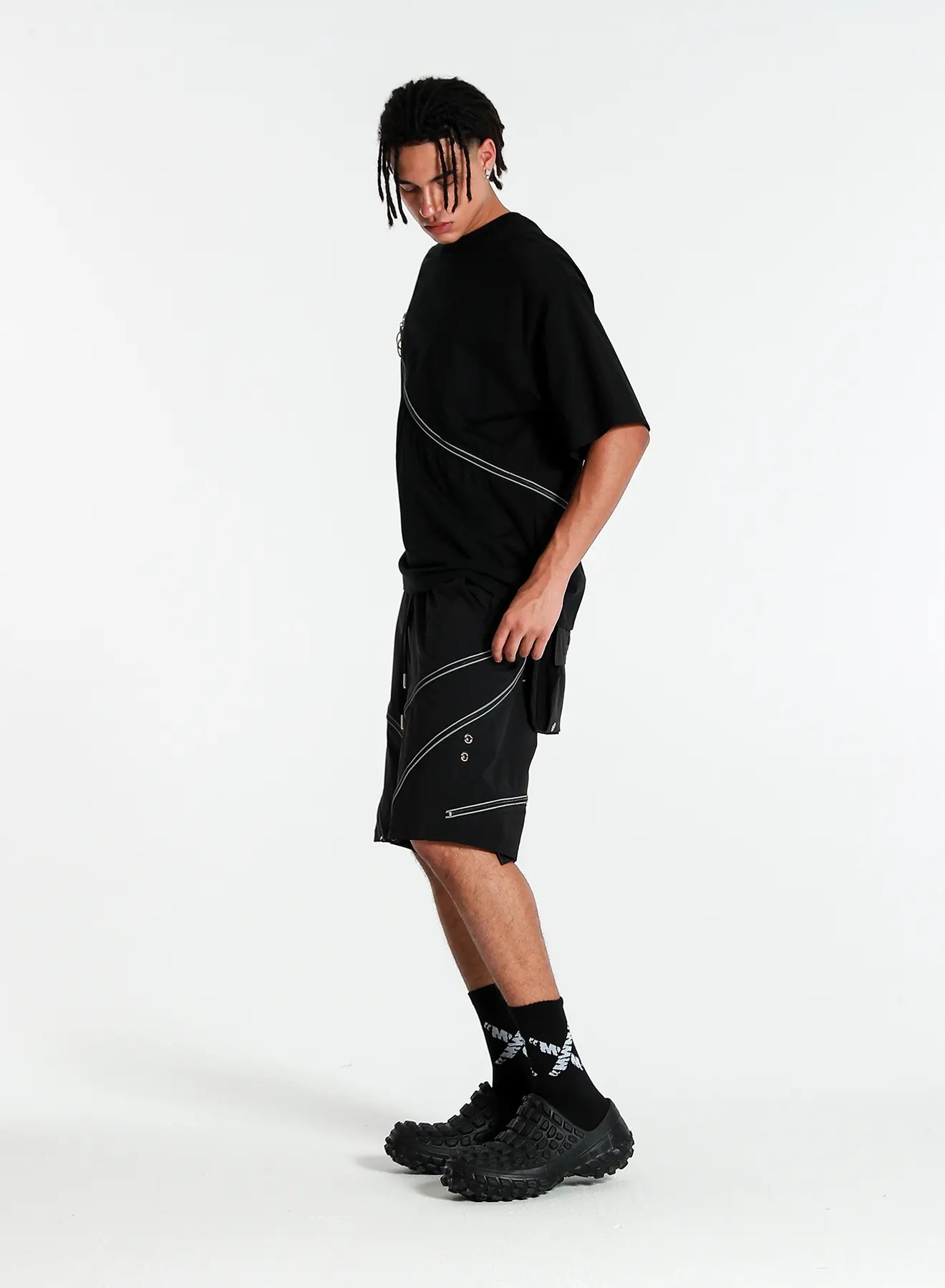 CAMISETA "ZIP" - NEGRO - BLACK CAPSULE MOD WAVE MOVEMENT | MW092020376