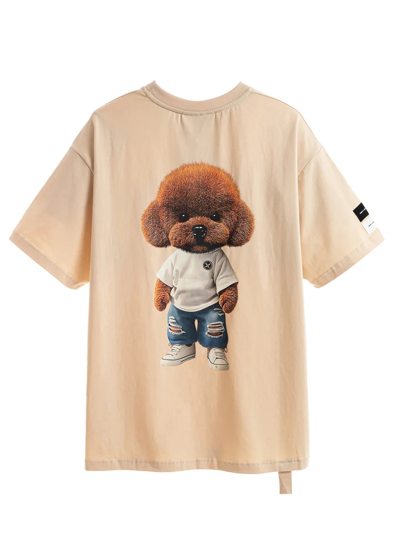 CAMISETA JEANS "TEDDY" - BEIGE - TEDDY CAPSULE MOD WAVE MOVEMENT | MW092020456