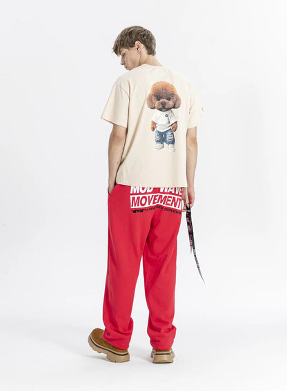 CAMISETA JEANS "TEDDY" - BEIGE - TEDDY CAPSULE MOD WAVE MOVEMENT | MW092020456