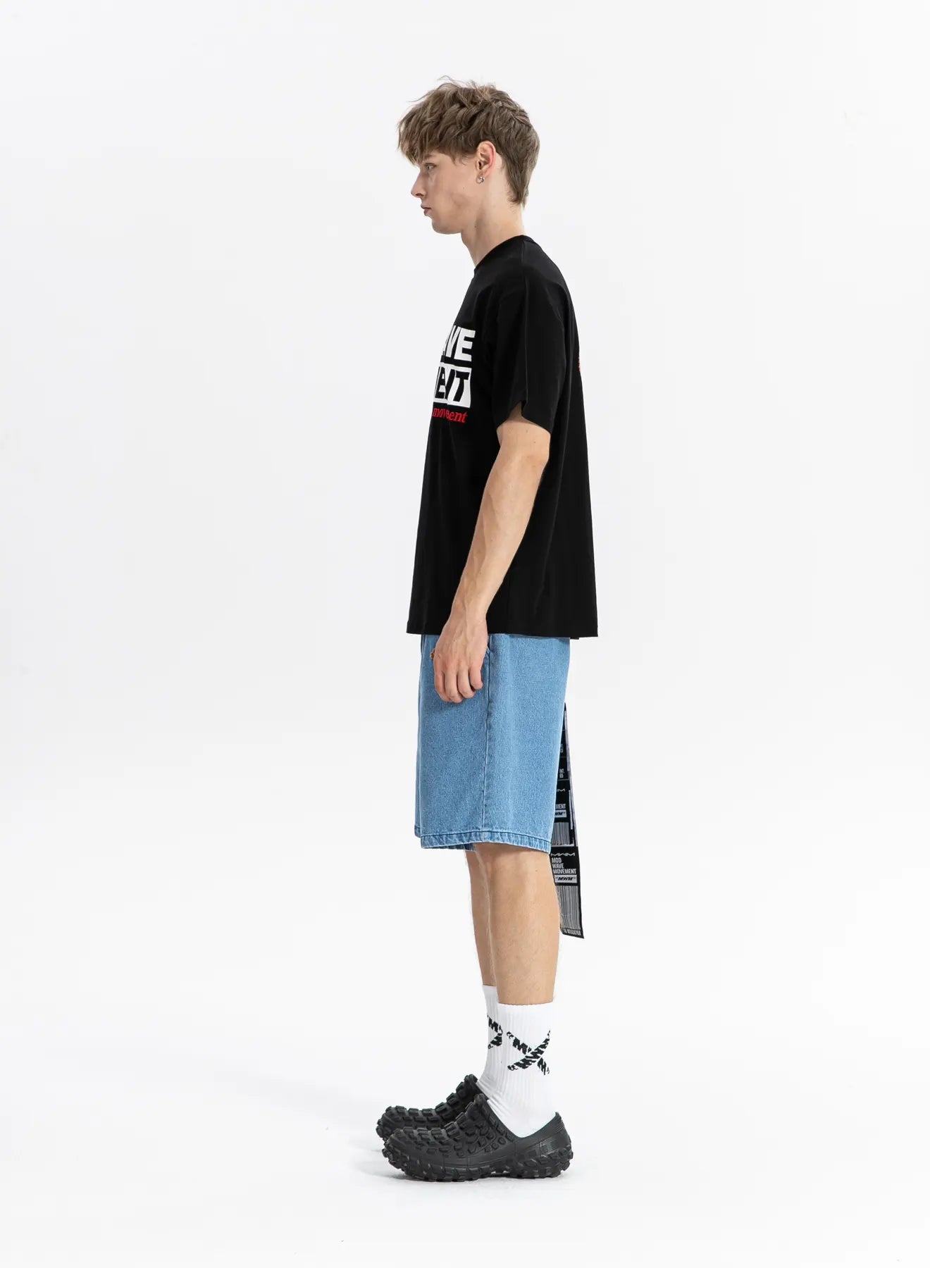 CAMISETA JEANS "TEDDY" - NEGRO - TEDDY CAPSULE MOD WAVE MOVEMENT | MW092020456