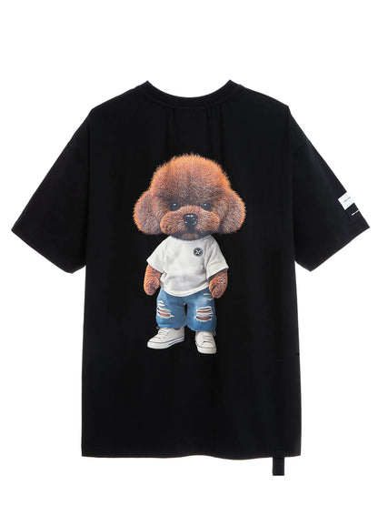 CAMISETA JEANS "TEDDY" - NEGRO - TEDDY CAPSULE MOD WAVE MOVEMENT | MW092020456