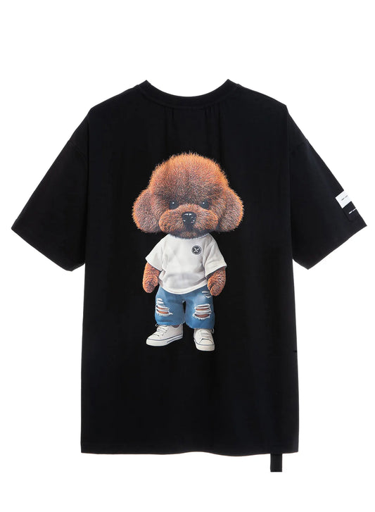 CAMISETA JEANS "TEDDY" - NEGRO - TEDDY CAPSULE MOD WAVE MOVEMENT | MW092020456