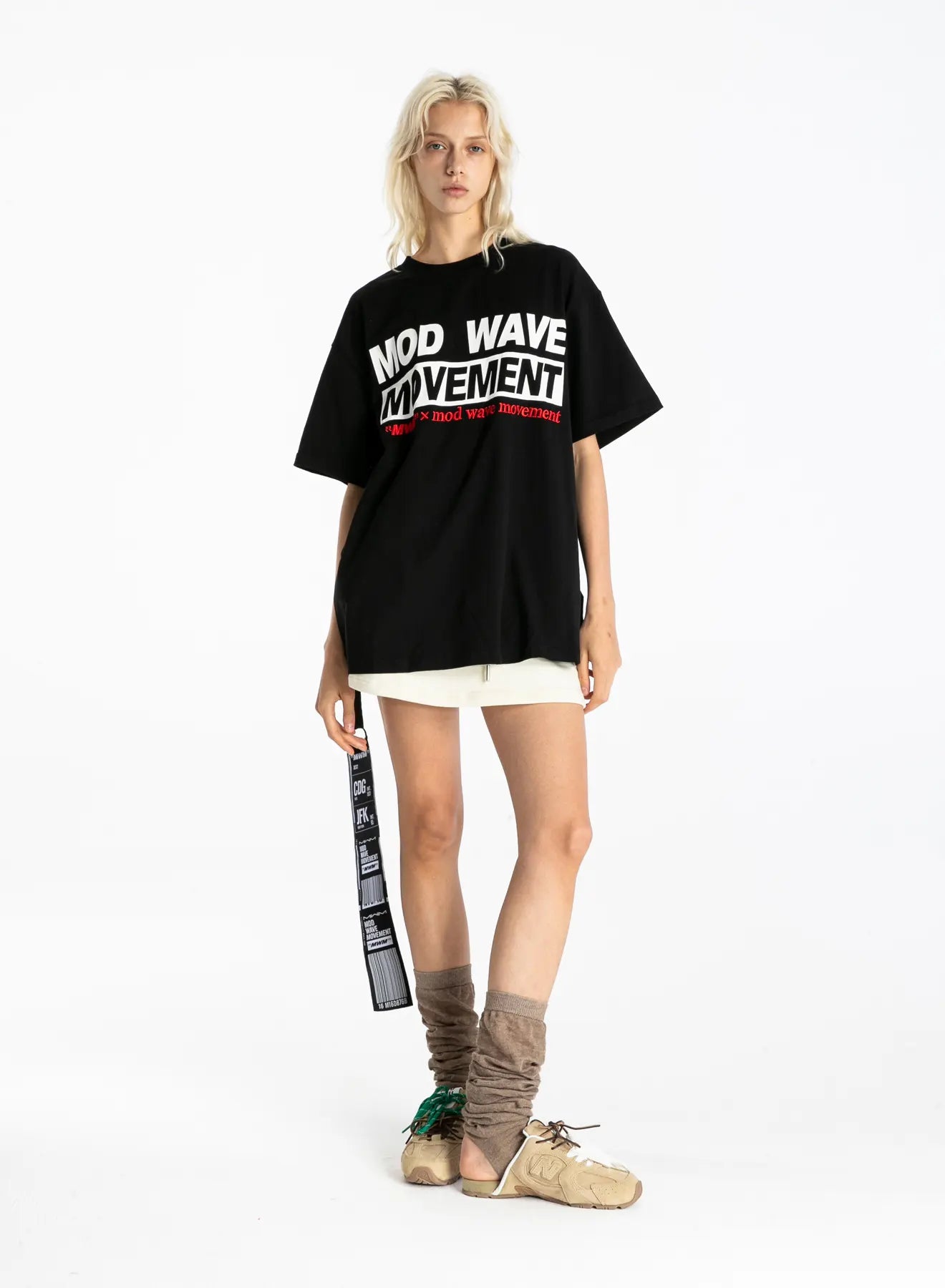 CAMISETA JEANS "TEDDY" - NEGRO - TEDDY CAPSULE MOD WAVE MOVEMENT | MW092020456