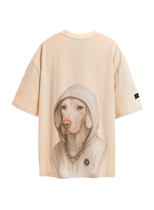 CAMISETA "GUARD DOG" - BEIGE - VANGUARD'S DOG CAPSULE MOD WAVE MOVEMENT | MW092020469