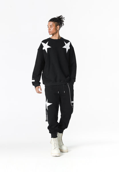 PANTALÓN CHANDAL "STARS" - BLACK - WINGS CAPSULE MOD WAVE MOVEMENT | MW093050845