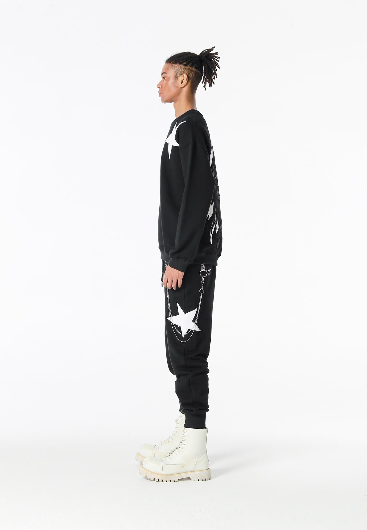 PANTALÓN CHANDAL "STARS" - BLACK - WINGS CAPSULE MOD WAVE MOVEMENT | MW093050845