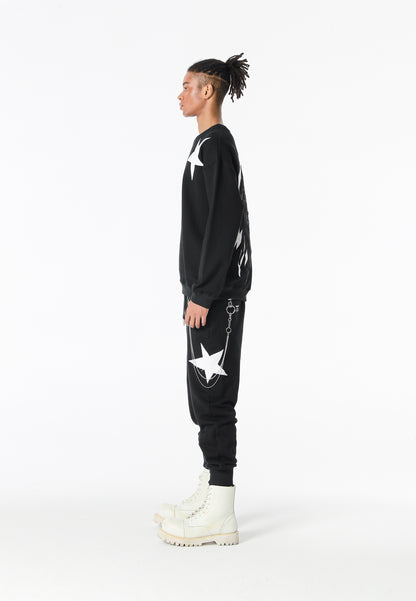 PANTALÓN CHANDAL "STARS" - BLACK - WINGS CAPSULE MOD WAVE MOVEMENT | MW093050845
