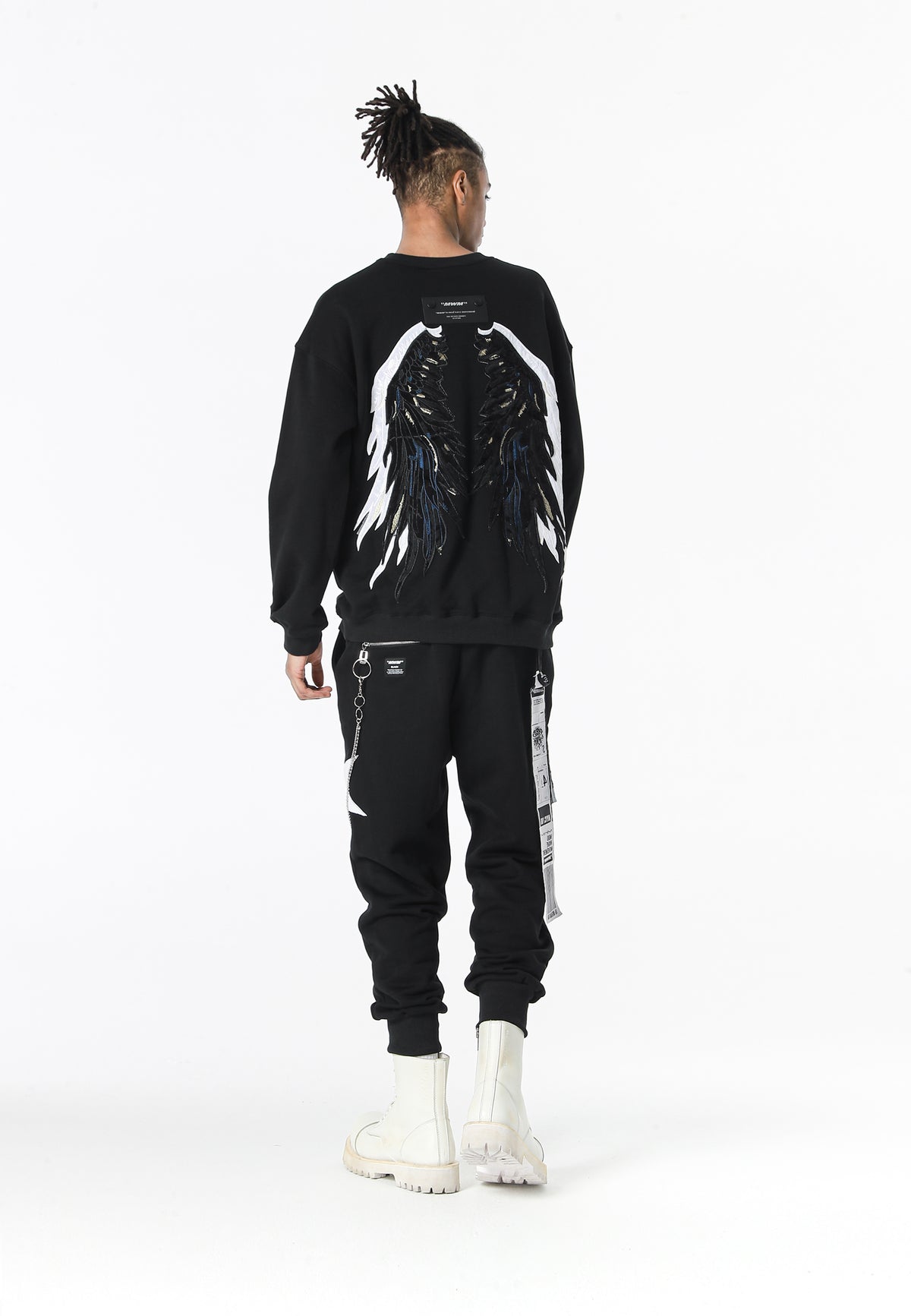 PANTALÓN CHANDAL "STARS" - BLACK - WINGS CAPSULE MOD WAVE MOVEMENT | MW093050845