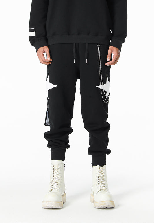 PANTALÓN CHANDAL "STARS" - BLACK - WINGS CAPSULE MOD WAVE MOVEMENT | MW093050845
