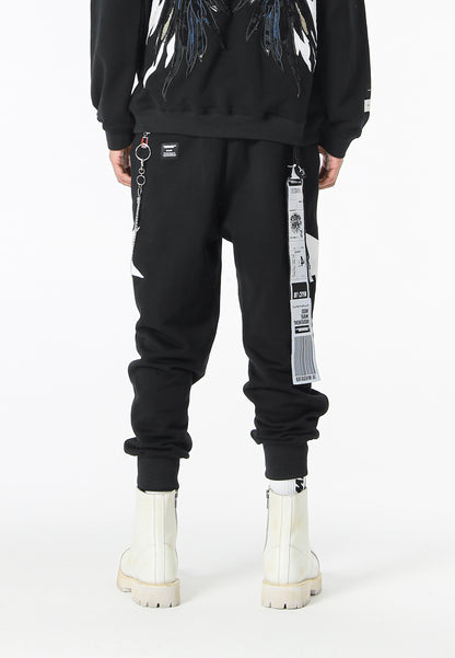 PANTALÓN CHANDAL "STARS" - BLACK - WINGS CAPSULE MOD WAVE MOVEMENT | MW093050845