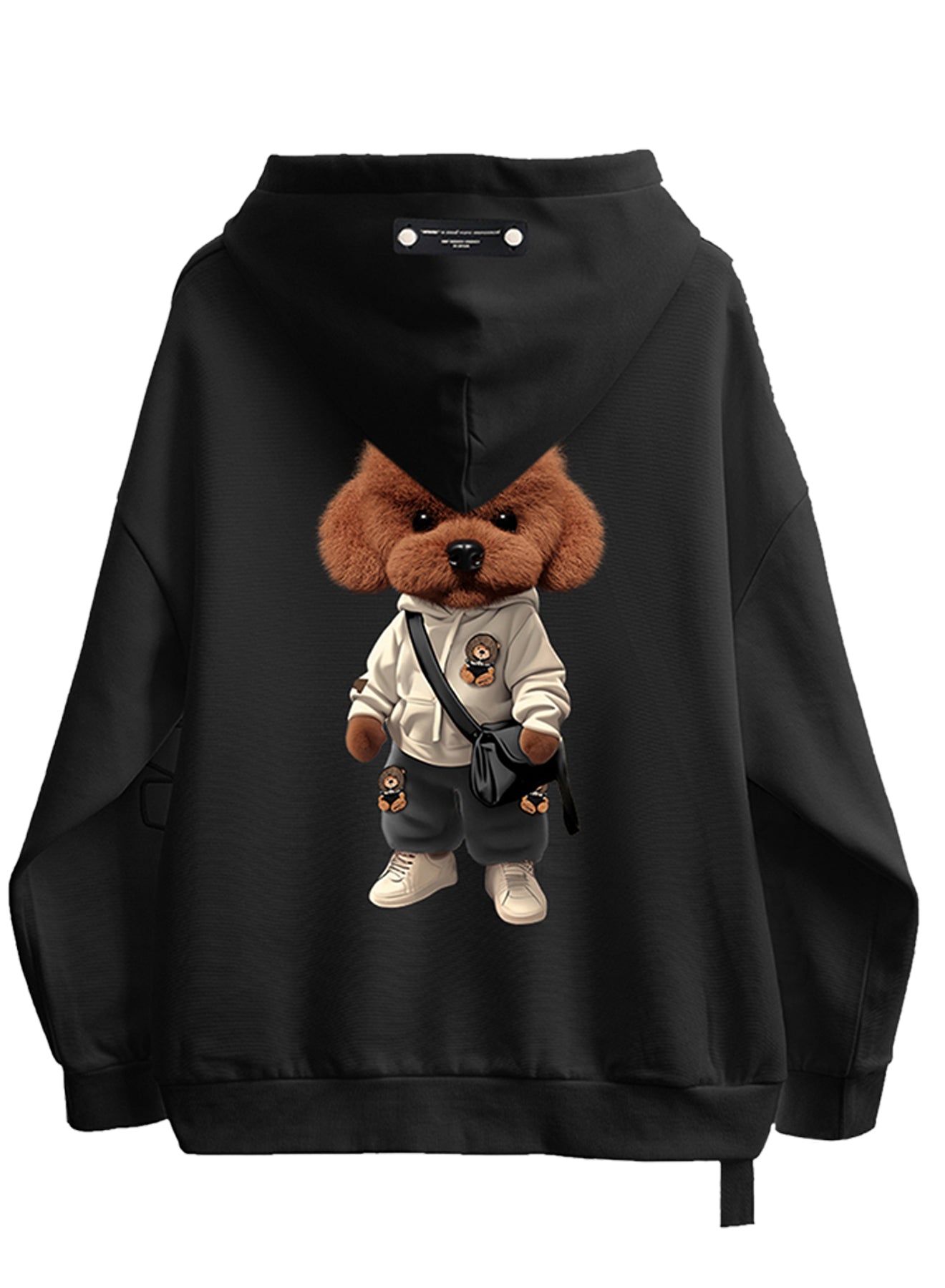 SUDADERA "TEDDY" - NEGRO - TEDDY CAPSULE MOD WAVE MOVEMENT | MW093060062