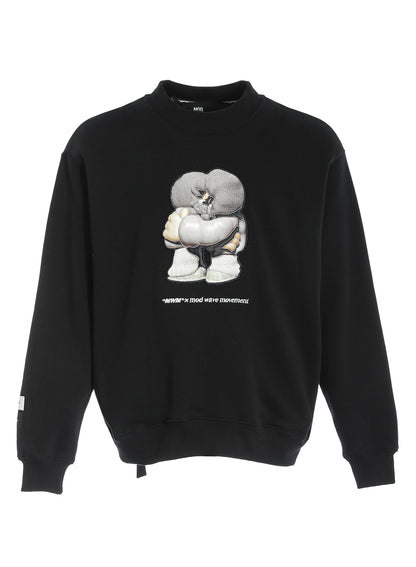 SUDADERA "VANGUARD'S DOG" - NEGRO - VANGUARD'S DOG CAPSULE MOD WAVE MOVEMENT | MW093060087