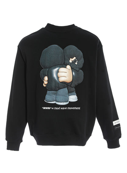 SUDADERA "VANGUARD'S DOG" - NEGRO - VANGUARD'S DOG CAPSULE MOD WAVE MOVEMENT | MW093060087