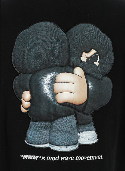 SUDADERA "VANGUARD'S DOG" - NEGRO - VANGUARD'S DOG CAPSULE MOD WAVE MOVEMENT | MW093060087