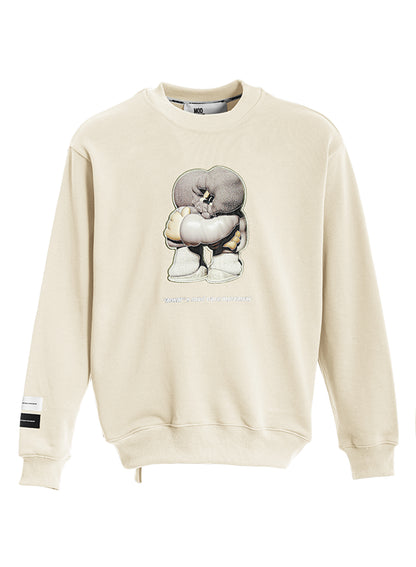 SUDADERA "VANGUARD'S DOG" - BEIGE - VANGUARD'S DOG CAPSULE MOD WAVE MOVEMENT | MW093060087
