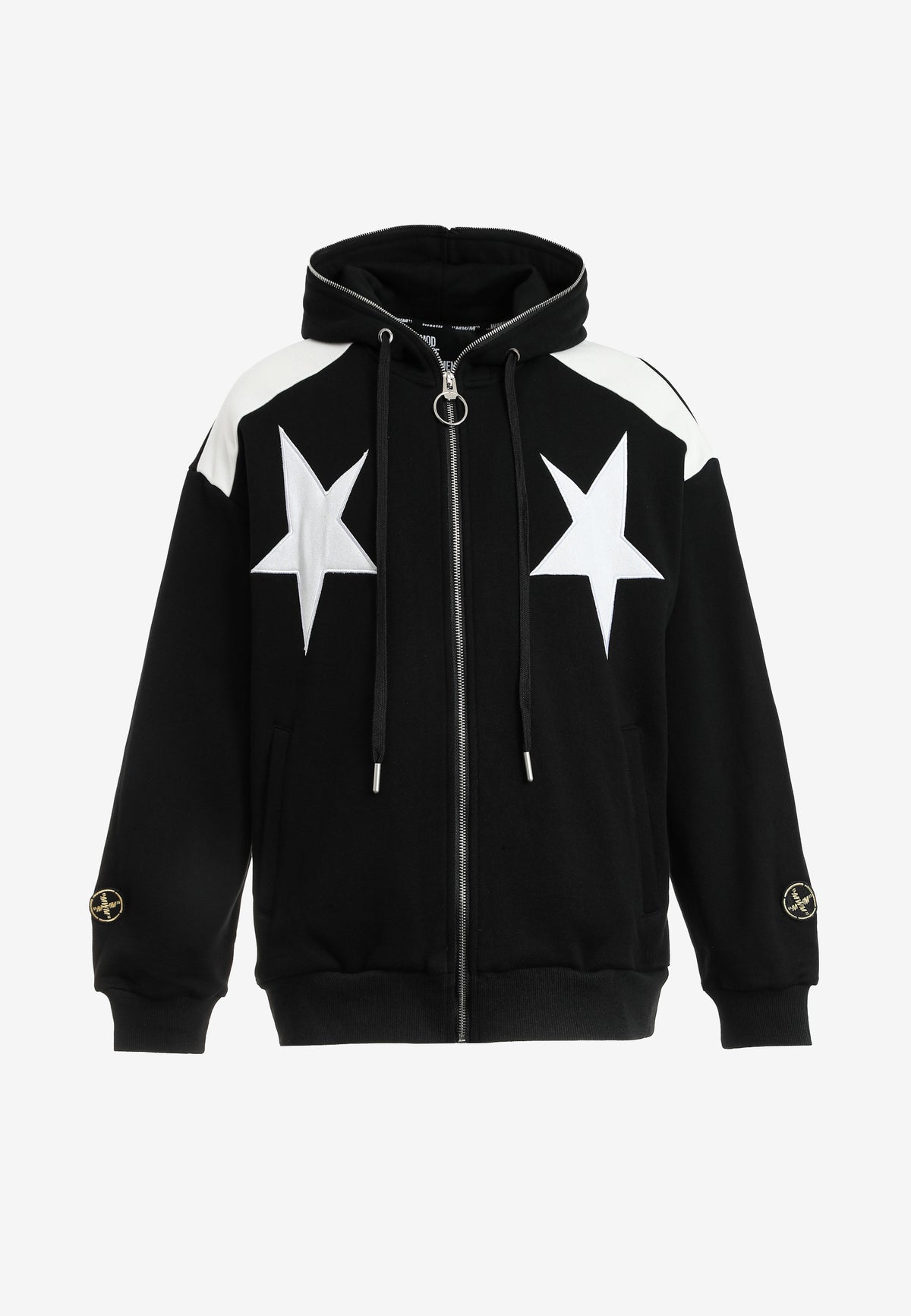 SUDADERA CREMALLERA "STARS" - BLACK - WINGS CAPSULE MOD WAVE MOVEMENT | MW093060844