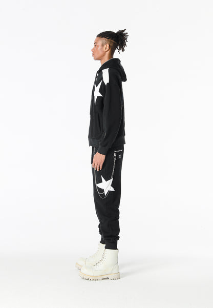 SUDADERA CREMALLERA "STARS" - BLACK - WINGS CAPSULE MOD WAVE MOVEMENT | MW093060844
