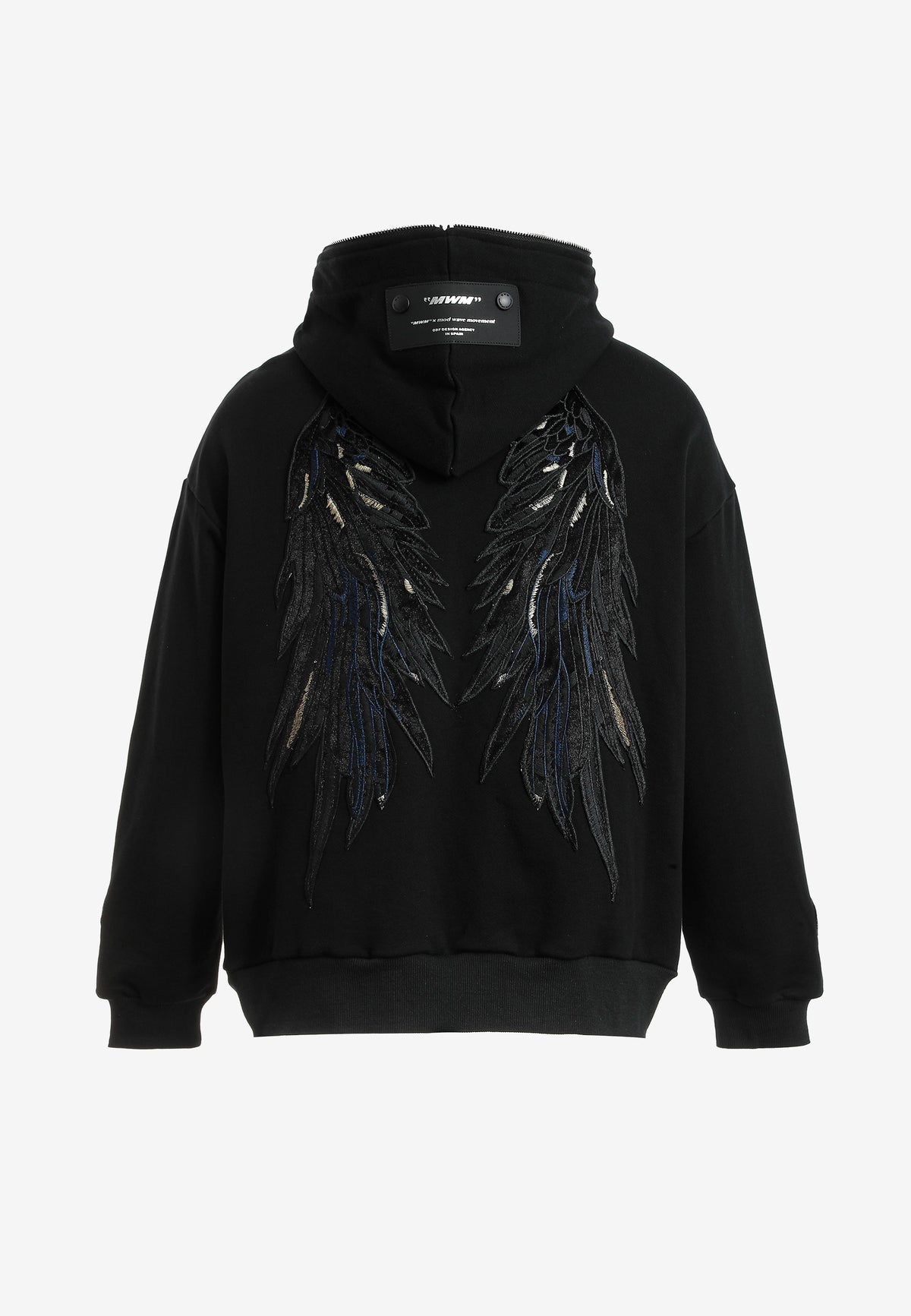 SUDADERA CREMALLERA "STARS" - BLACK - WINGS CAPSULE MOD WAVE MOVEMENT | MW093060844