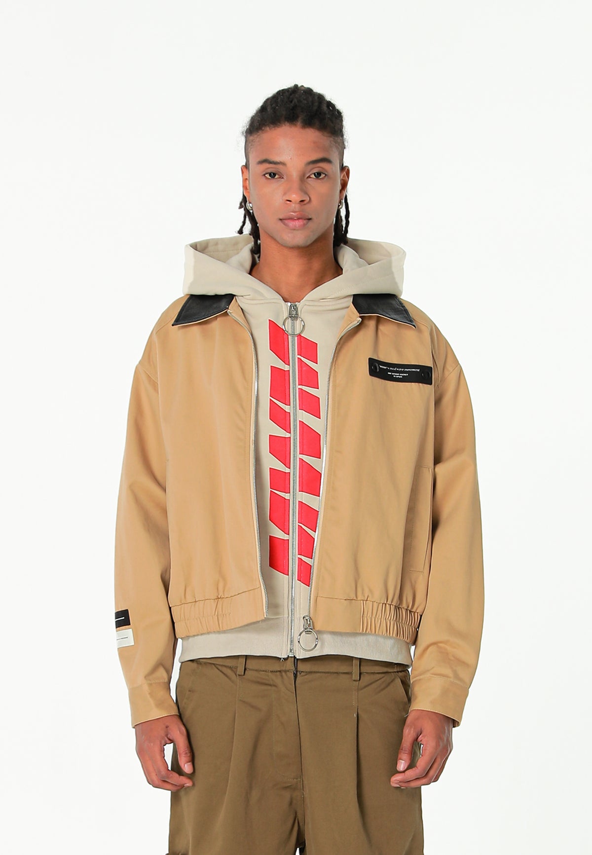 CHAQUETA CON EFECTO SUDADERA - BEIGE - BLACK CAPSULE MOD WAVE MOVEMENT | MW094070719
