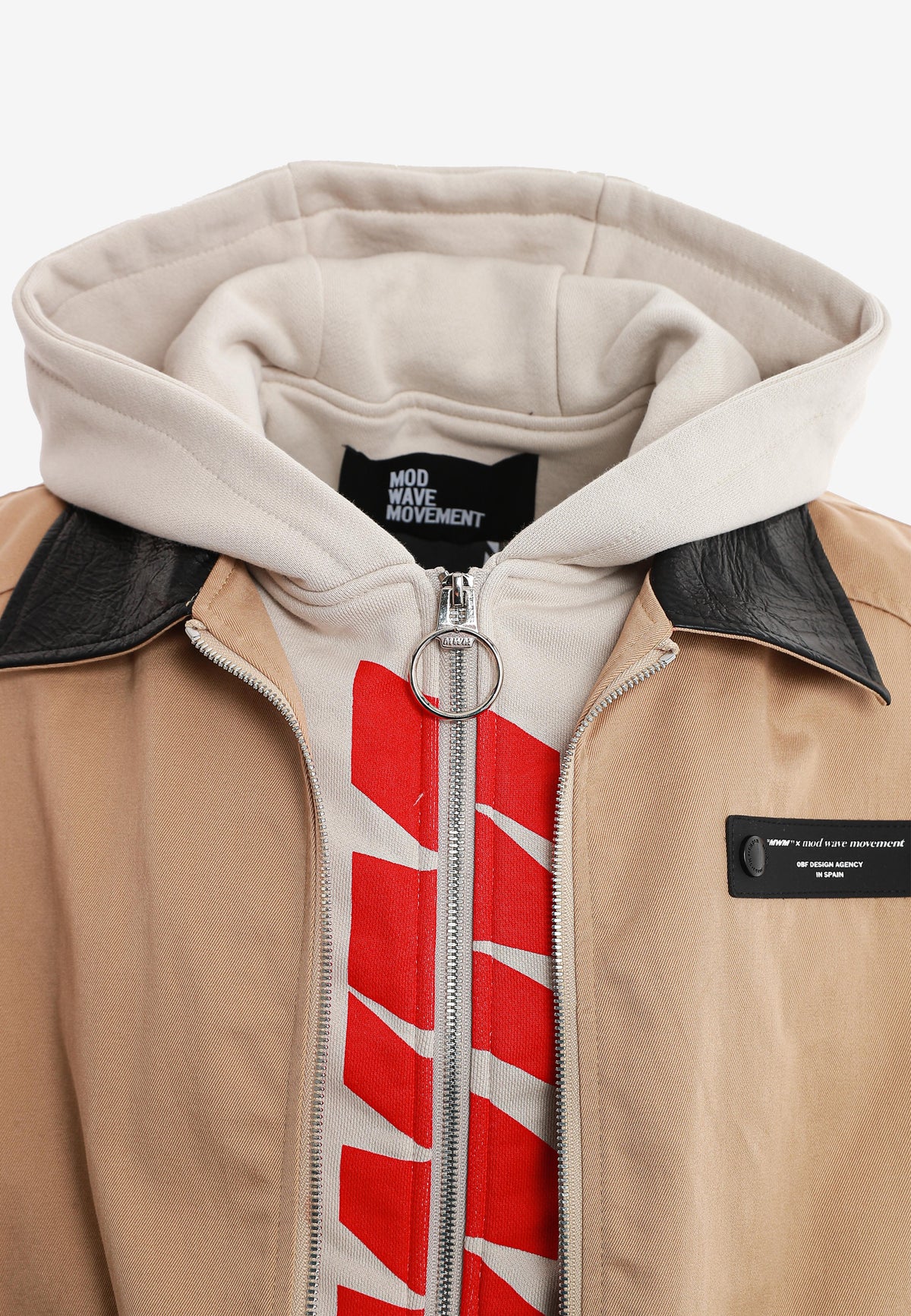 CHAQUETA CON EFECTO SUDADERA - BEIGE - BLACK CAPSULE MOD WAVE MOVEMENT | MW094070719