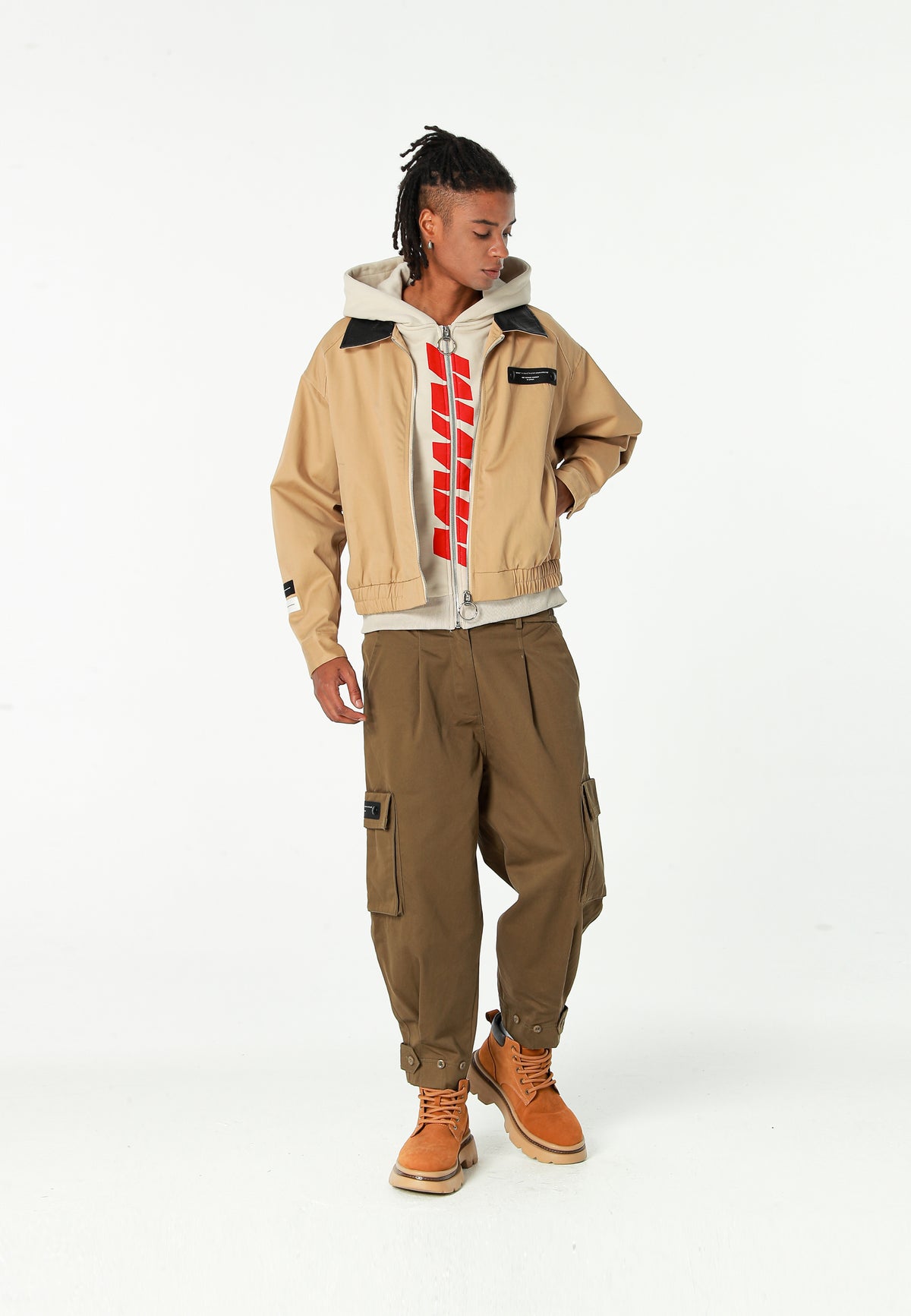 CHAQUETA CON EFECTO SUDADERA - BEIGE - BLACK CAPSULE MOD WAVE MOVEMENT | MW094070719