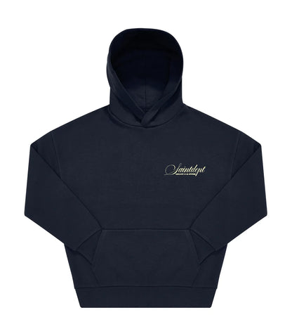 SUDADERA CON CAPUCHA "SIMPLE" - AZUL MARINO - SAINT DEPT