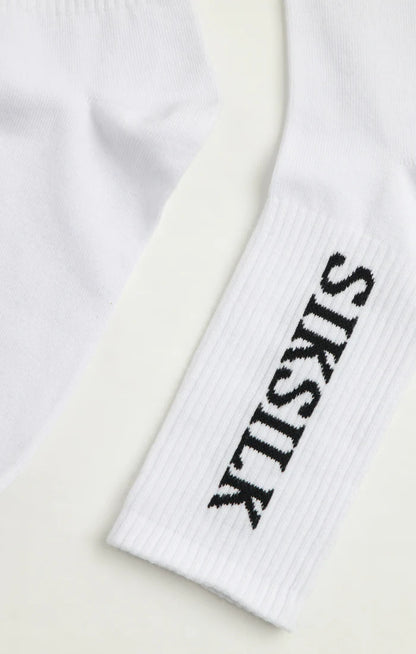 5 PACK CALCETINES ALTOS - WHITE - SIKSILK
