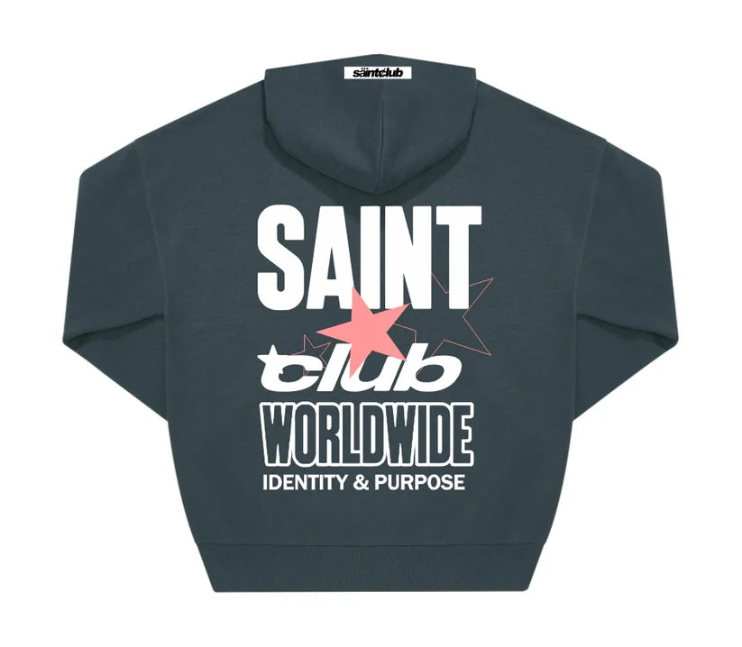 SUDADERA CON CAPUCHA "STARCLUB" - VERDE - SAINT DEPT