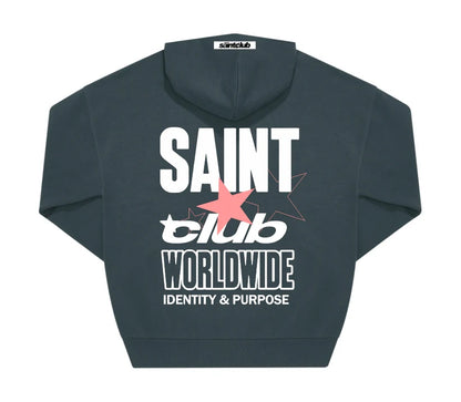 SUDADERA CON CAPUCHA "STARCLUB" - VERDE - SAINT DEPT