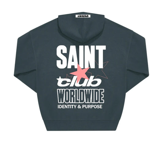 SUDADERA CON CAPUCHA "STARCLUB" - VERDE - SAINT DEPT